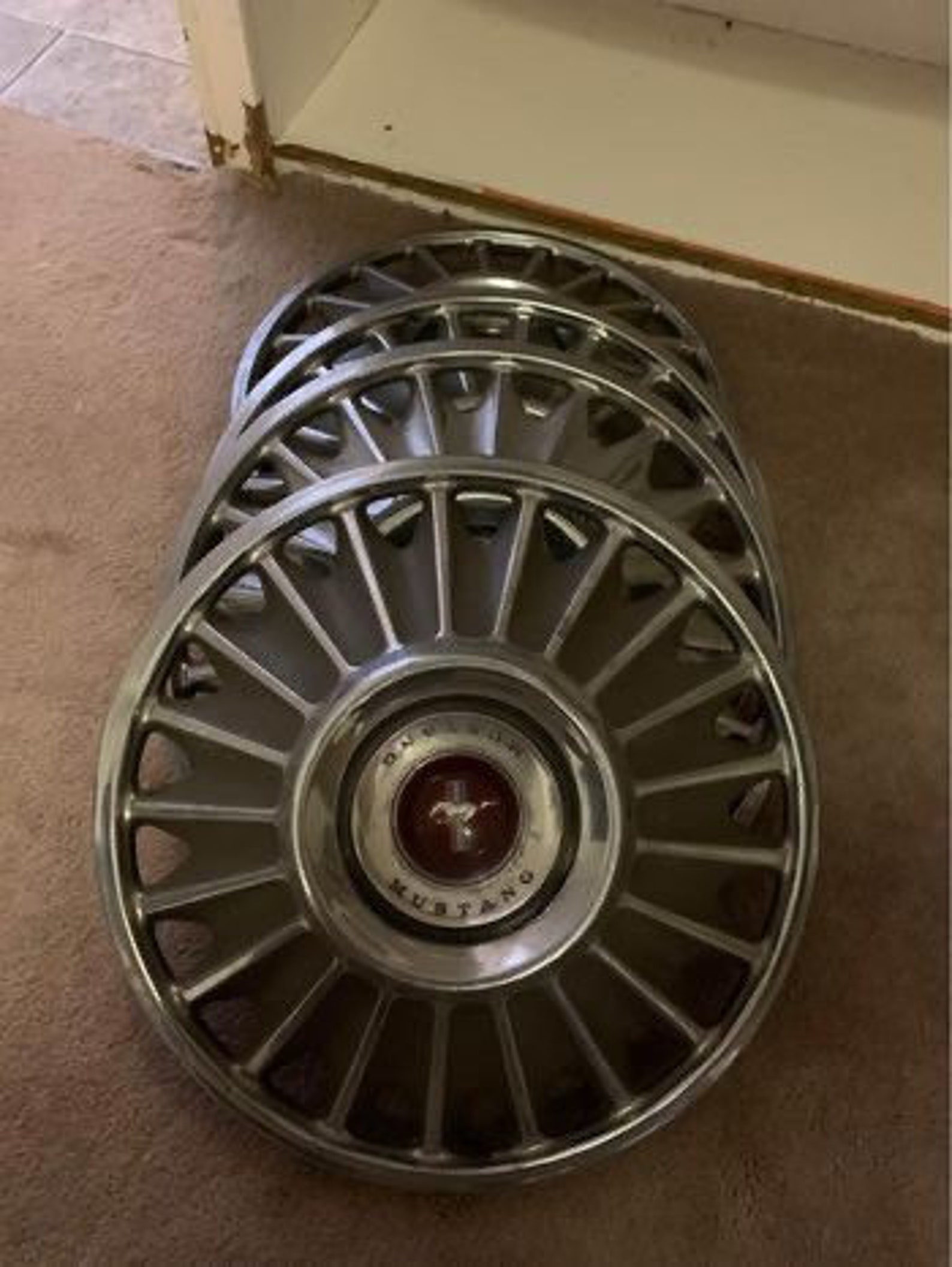 Vintage Mustang Hubcaps Etsy