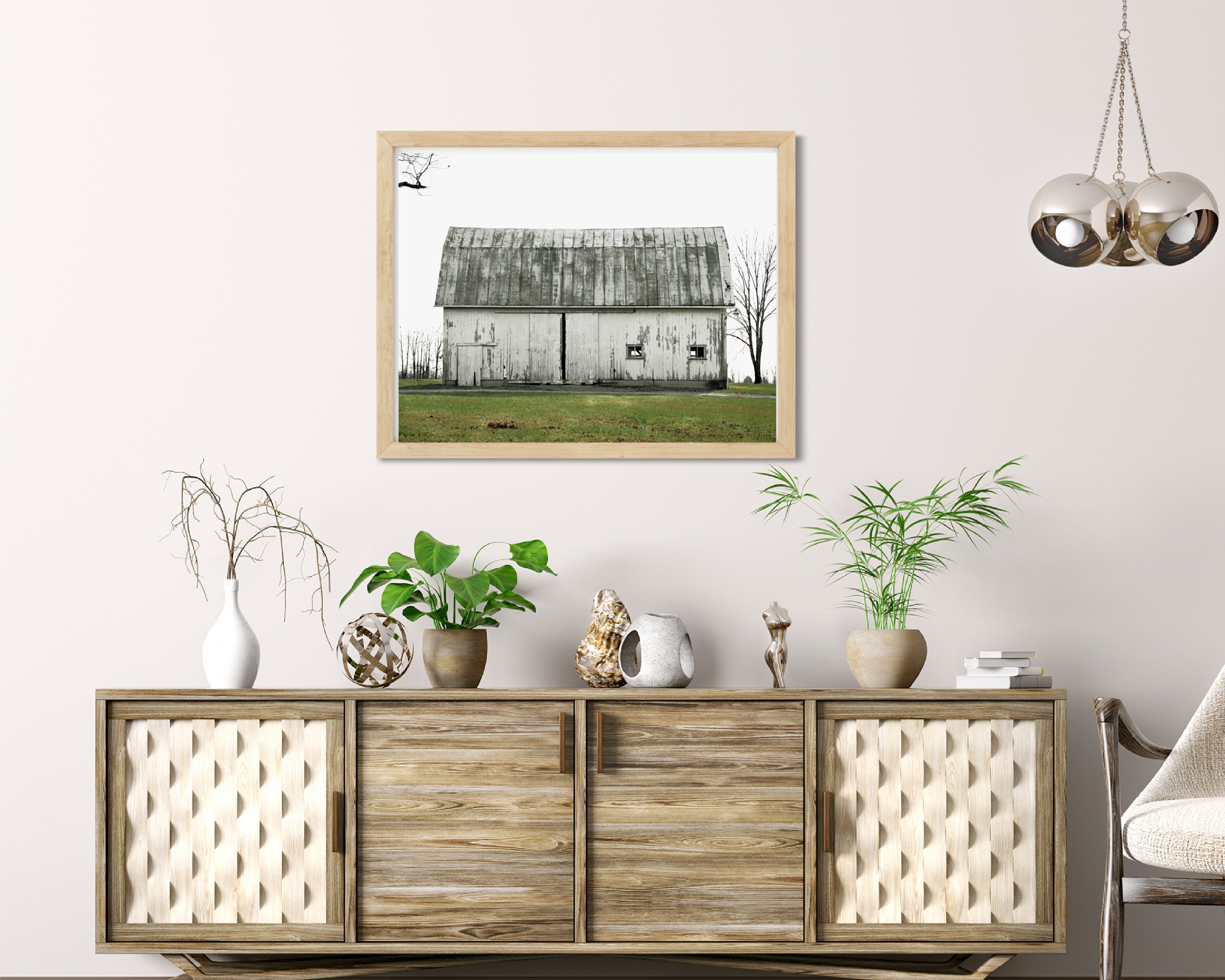 Farmhouse Printable Wall Art Old White Barn Photo Country - Etsy