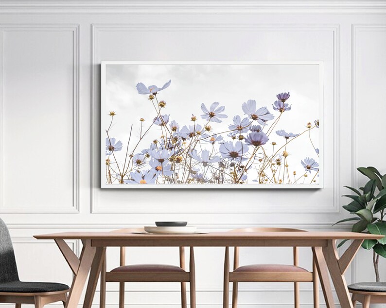 Samsung Frame Tv Art Spring Pastel Wildflowers Instant - Etsy
