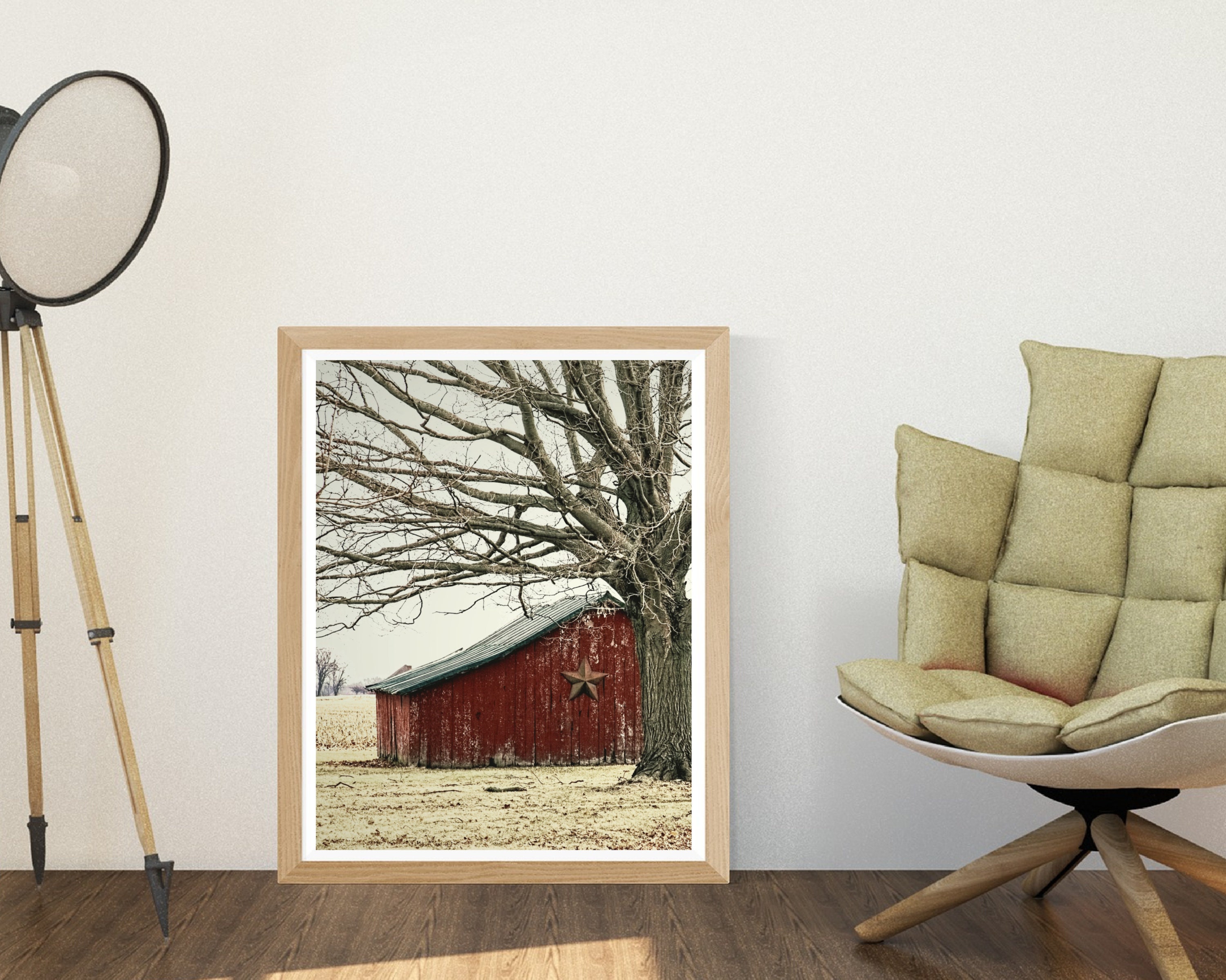 Red Barn Rustic Printable Wall Art Old Wood Barn Print - Etsy