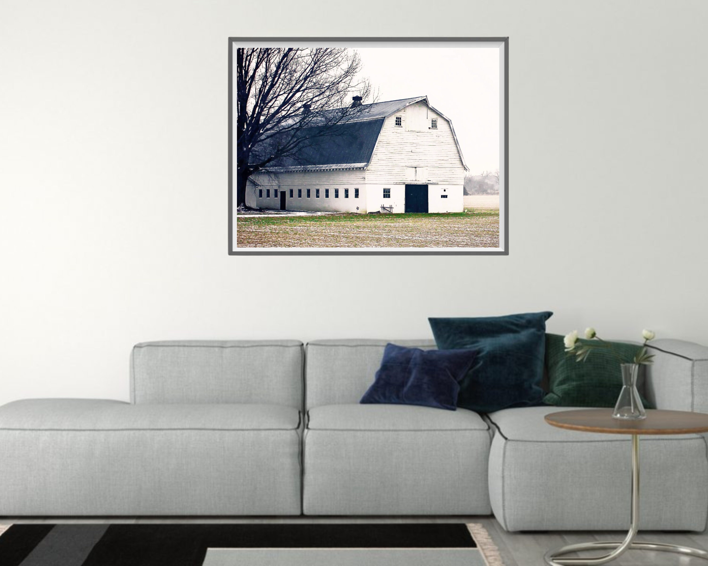 Old Barn Country Printable Wall Art White Barn Photo - Etsy