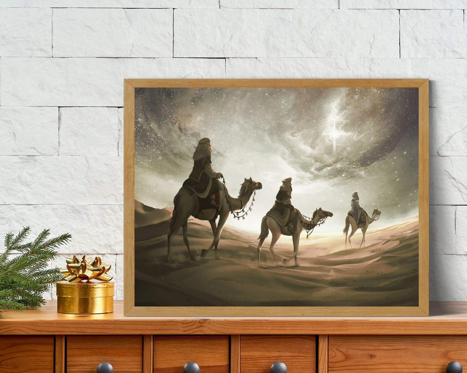Three Wise Men Christmas Printable Wall Art Three Kings and Star Print ...