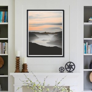 Mountains Landscape Minimalist Printable Wall Art Nordic - Etsy