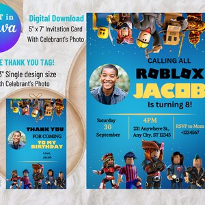 Roblox Game Invitation, Game Invitation, Roblox Party Invitation ...