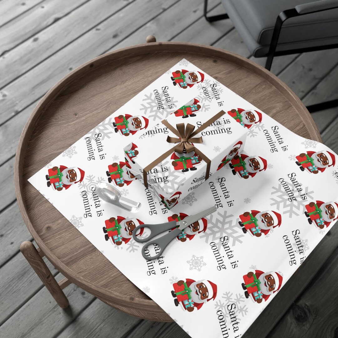 Maileg gift wrap, Santa is coming - 10 m