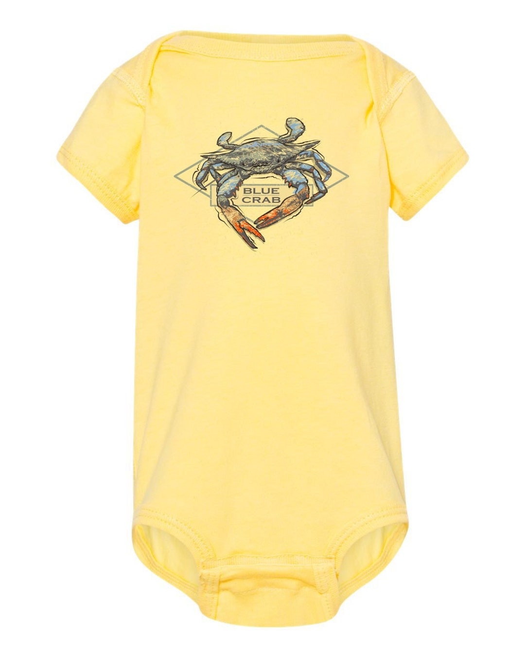 Blue Crab Tee, Onesie, Baby Onesie, Infant, Baby Boy, Baby Girl
