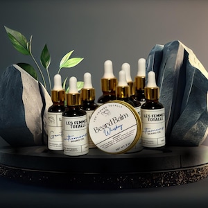 Beard balm and beard  growth oil gift set, Natural handmade Conditioning Men’s grooming kit