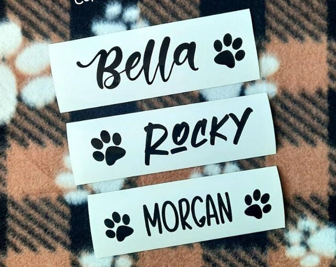 Dog Name Sticker Design Name Decal, Name Sticker, Car Decal, Laptop Decal, MacBook Decal ...