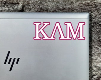 Custom Sorority Decal, Fraternity Decal, Vinyl Greek Letter Decal, Gift for Little from Big, Waterproof Tumbler Decal, Sorority Alumni Label