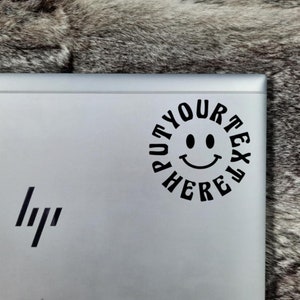 Custom Flower Power-sticker, aanpasbare sticker smiley, sticker bloemenkind, sticker hippie, sticker Tumbler, passief-agressieve autosticker