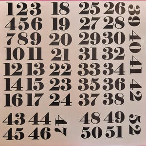 Discount Bulk Number Decals, Custom Number Sticker Sets, Label 1 100, 1 100 Sticker, Savings Challenge Set, Seating Chart Numbering