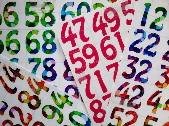 Custom Price Number Stickers