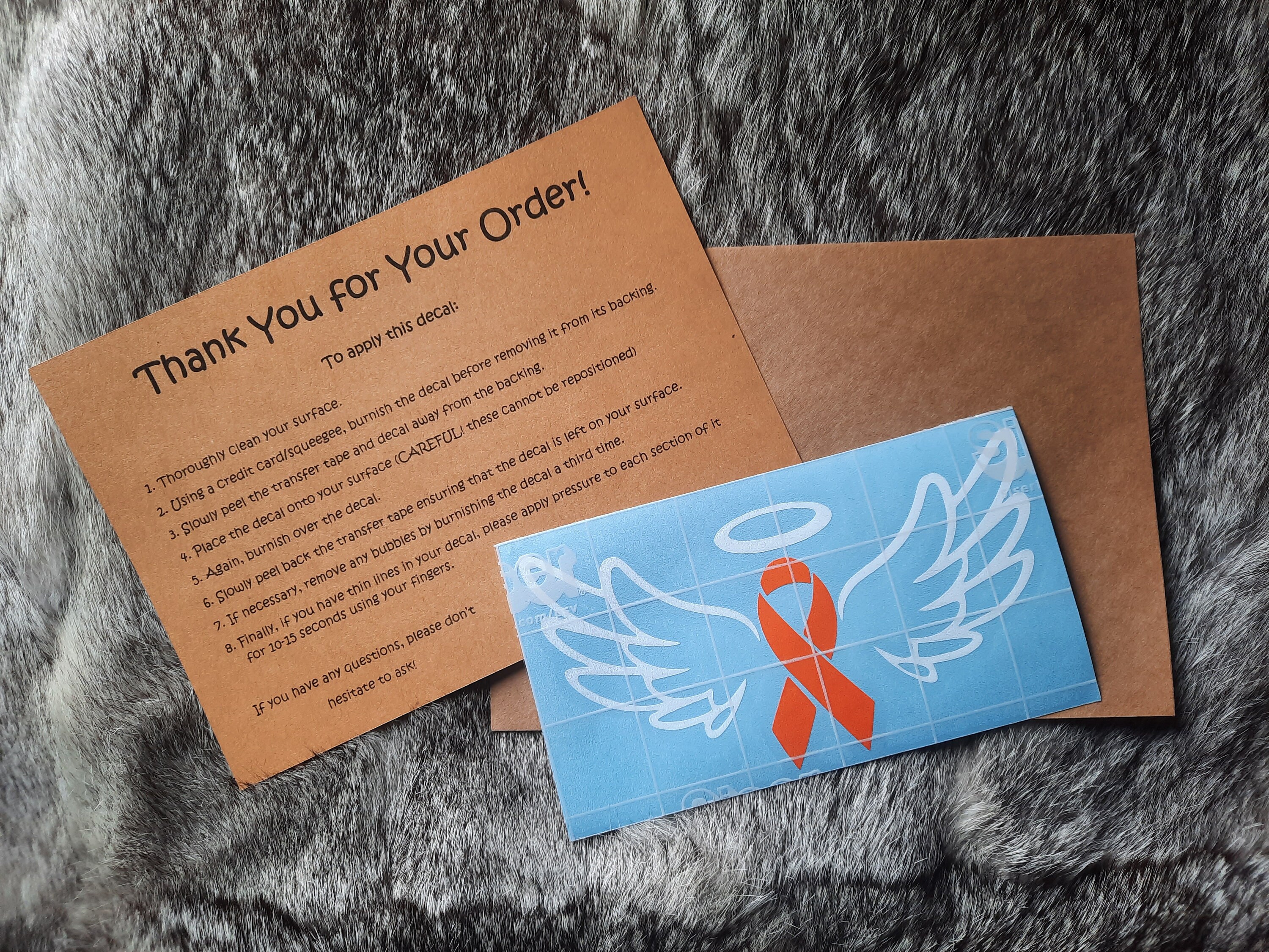 Custom Cancer Angel Decal, Personalized Cancer Awareness Sticker ...