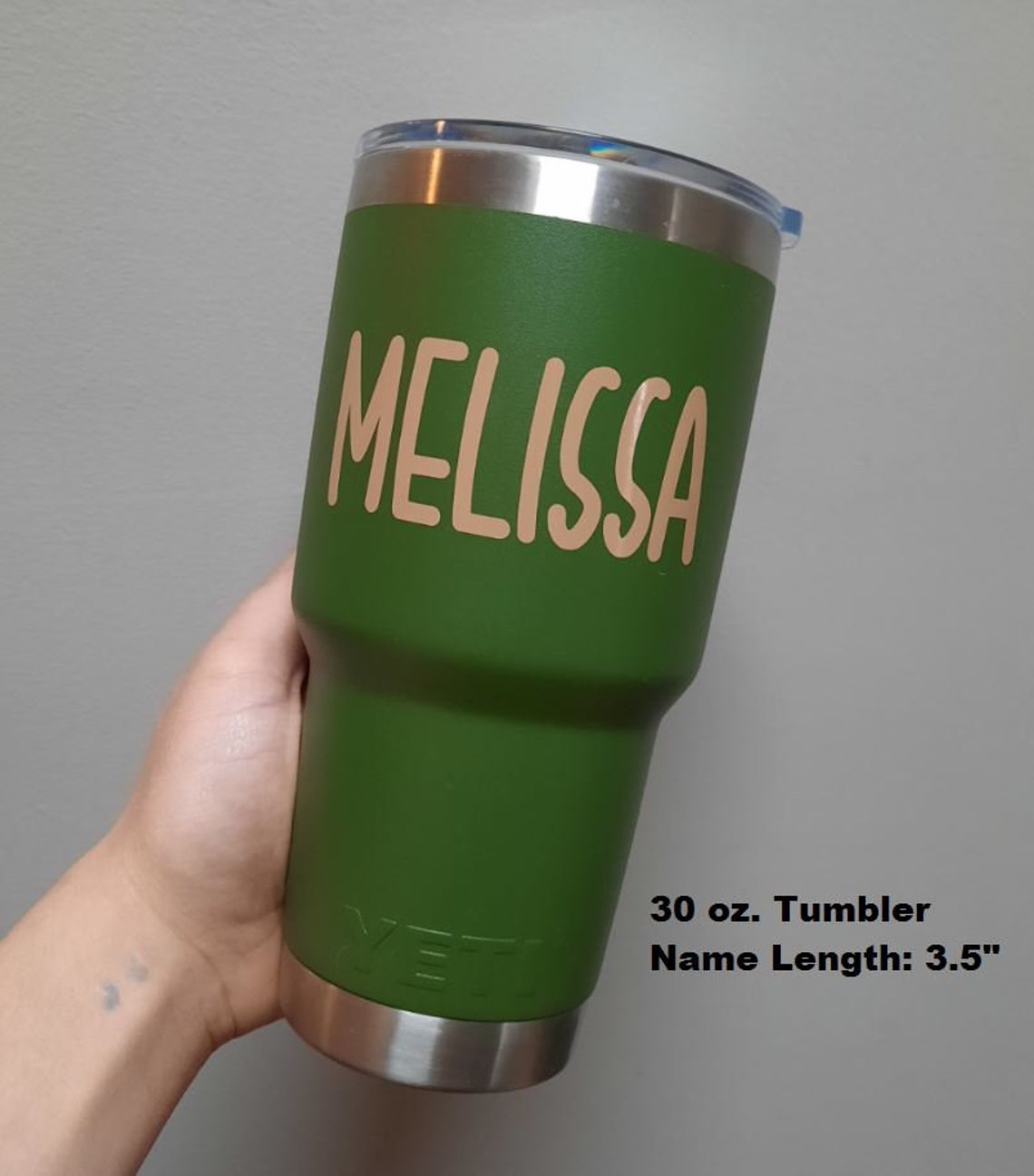 Bulk Custom Text Decal for Tumblers Name Decal for Coffee Etsy