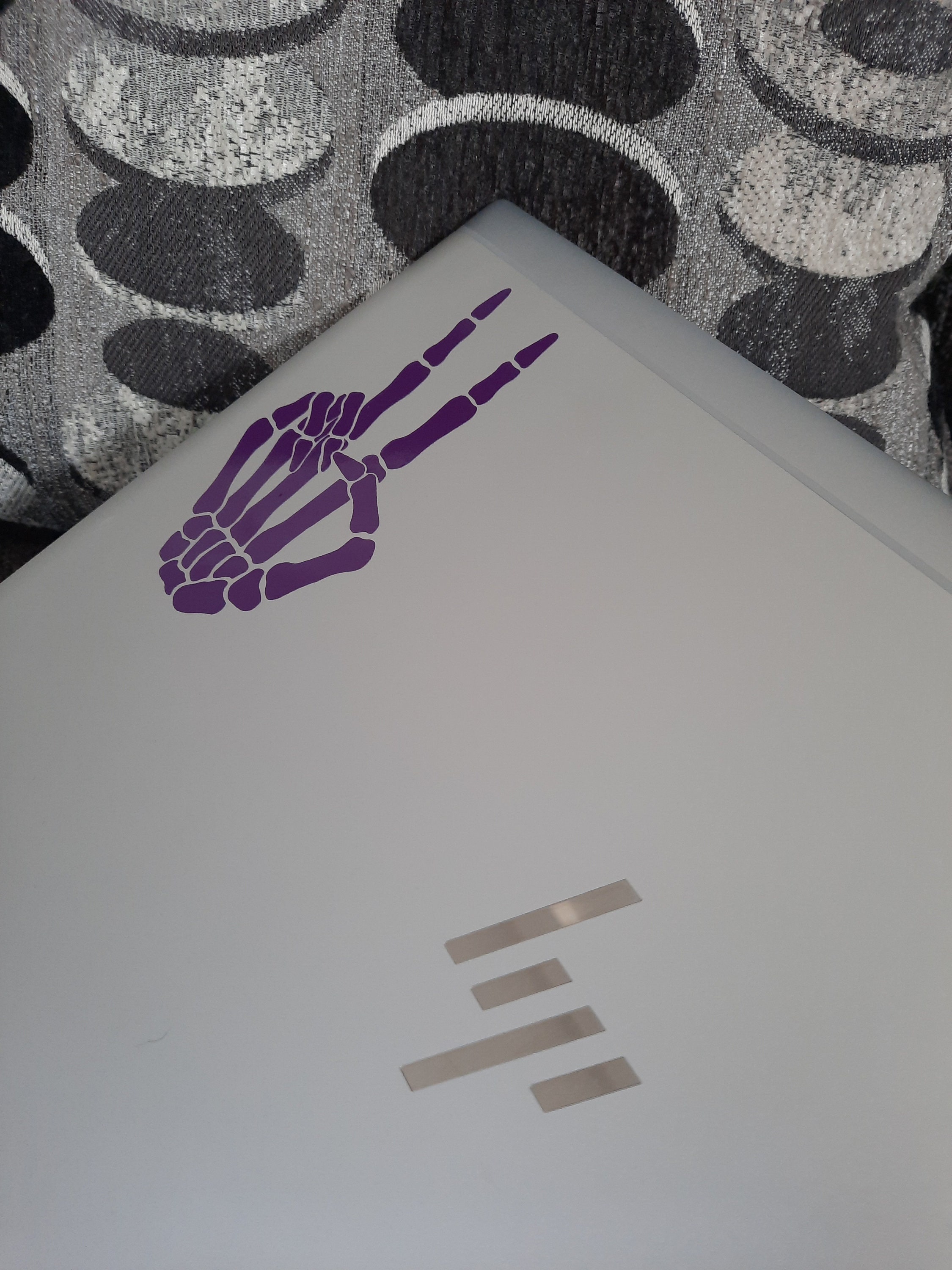 Custom Skeleton J Wave Decal, Skeleton Peace Sign Sitcker, Skeleton ...