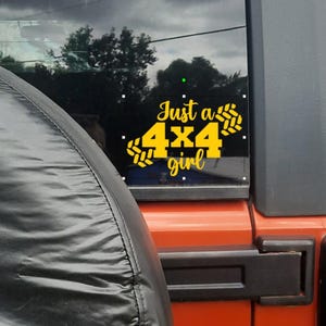Offroad Girl Decal, 4x4 Girl Decal, Off Road Vehicle Sticker, Just a 4x4 Girl, Jeep Girl Decal, Off-Road Life