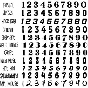 Décalcomanies numériques en vrac, jeux d'autocollants numériques personnalisés, étiquette 1 100, autocollant 1 100, décalcomanie de polices de caractères sport, jeu d'économies défi, numérotation du tableau des places image 7