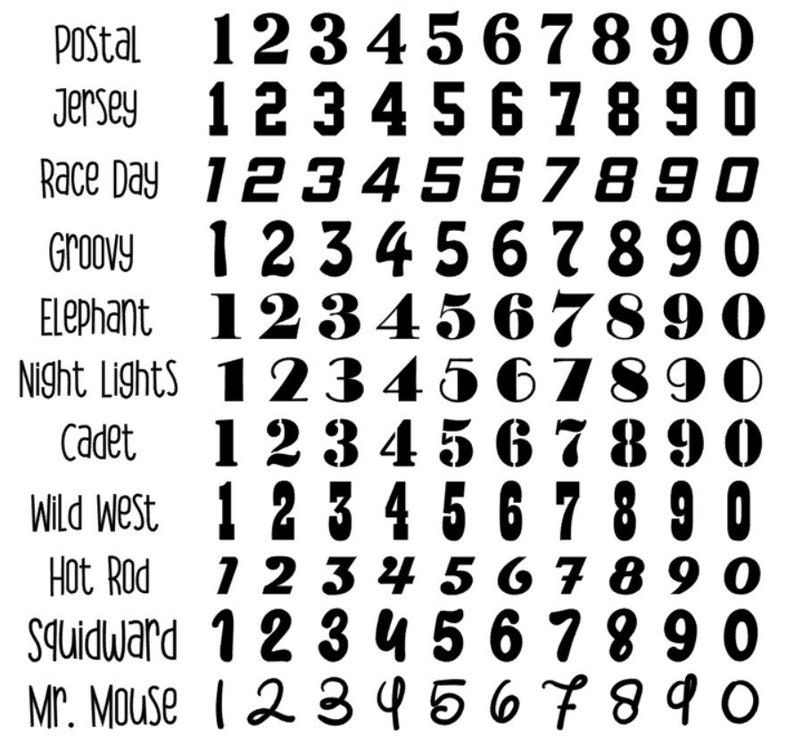 Décalcomanies numériques en vrac, jeux d'autocollants numériques personnalisés, étiquette 1 100, autocollant 1 100, décalcomanie de polices de caractères sport, jeu d'économies défi, numérotation du tableau des places image 7