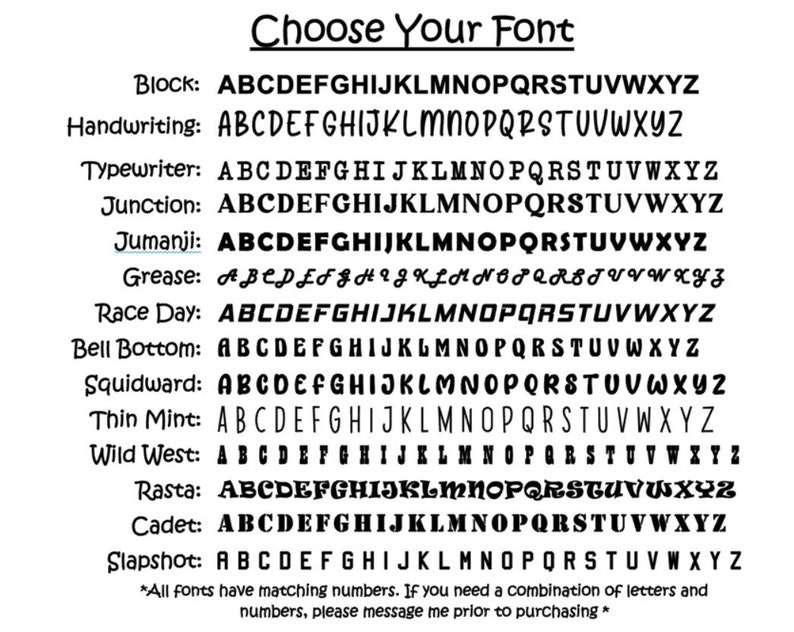 Small Medium Or Large Letter Decals Alphabet Letter Sticker Etsy