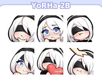 2B Emote-paket [Twitch-grafik / Youtube / Discord]