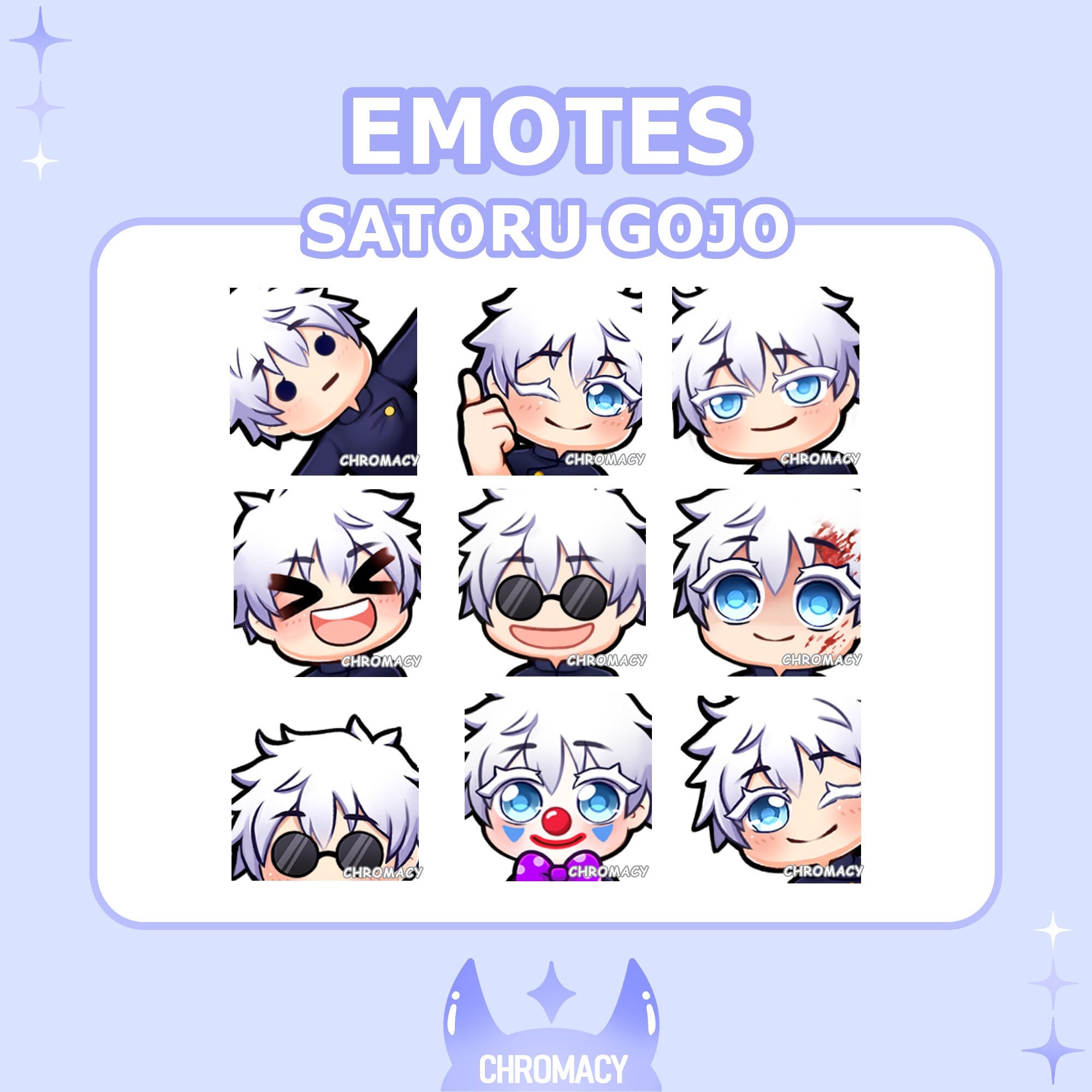 Go Jo Emote Bundle [twitch Graphics / Youtube / Discord] - Etsy