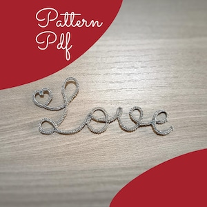 Tatting Love Writing Pattern: PDF Tatting Tutorial (Eng - Ita)