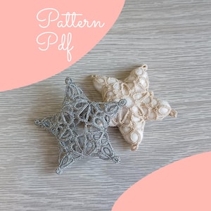 Tatting 3D Star Pattern: PDF Tutorial (Eng-Ita)