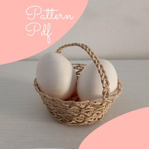 Tatting 3D Basket Pattern: PDF Tatting Diagram Tutorial (Eng - Ita)