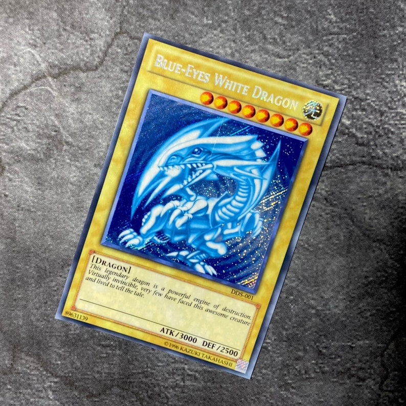 Blueeyes White Dragon DDS001 Secret Rare Proxy W/ Sleeve Etsy