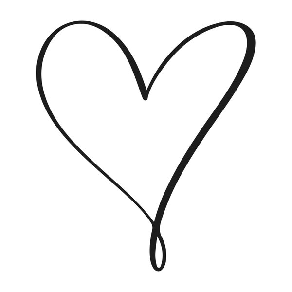 Herz Vektor, SVG, Liebe Herz geschnitten Datei, Hand gezeichnetes Herz Clipart, süßes Herz, Valentinstag, Jpeg, Png, Eps Datei, Liebe svg, Herz Shirt