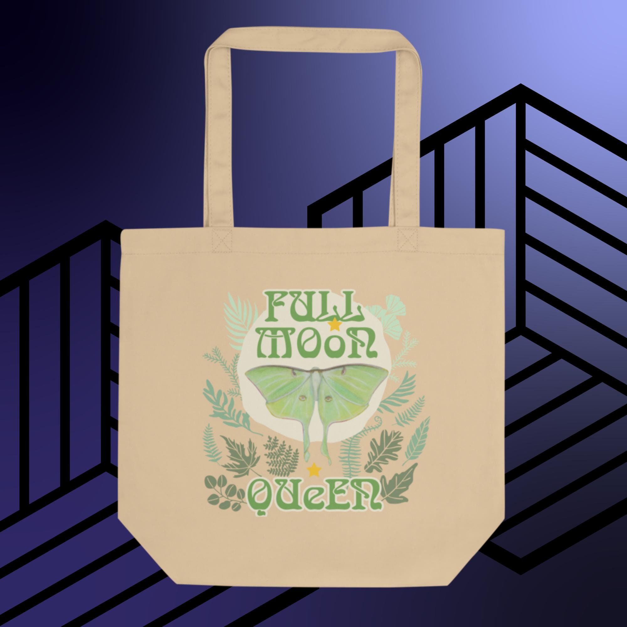 エコバッグ GREEN STUFF Full Moon Tantan Large Canvas Bag 1 canvas ivory GREEN STUFF Full Moon Tantan Large Canvas Bag 1 canvas ivory