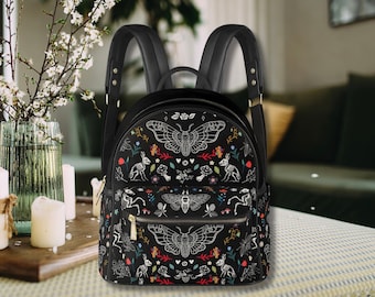 GOTHX Black Cross Vegan Coffin Backpack - Gothic Style  display picture 3