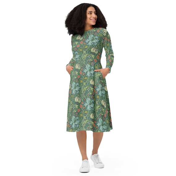 midi dress images Valerie Buttoned Midi Dress