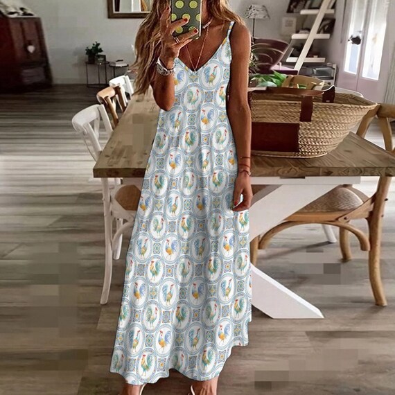 chinese dress ladies Indira Print Maxi Dress – Pandora's Box Martha's Vineyard main image 0
