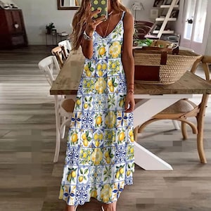 Blue Italian Dress - Etsy
