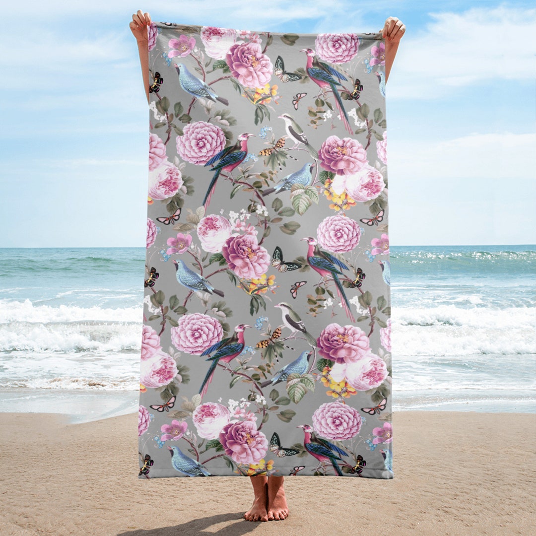 Round Beach Towel Tropical Vibe main image 0