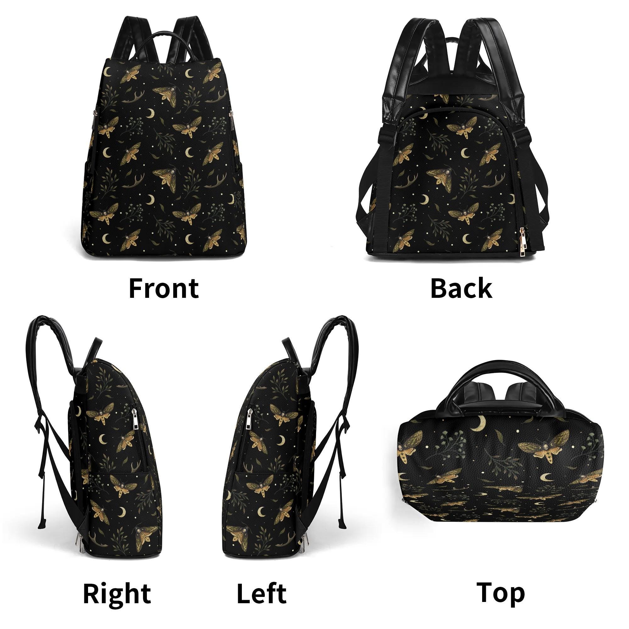 8686 Travel Backpack Purse Fashion Anti-theft Work Casual Death Moth MAKES Women main image 4