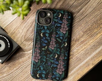 HEXE GARDEN Robuste Handy Hülle, Mystische Motte Smartphone Hülle, Giftige Pflanzen Handyhülle, - iPhone, Google Pixel, Samsung Galaxy