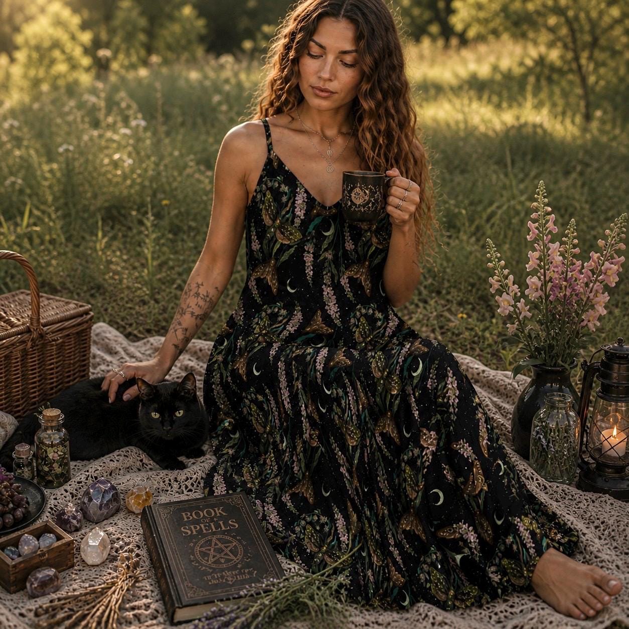 Black Witchy Dress - Etsy