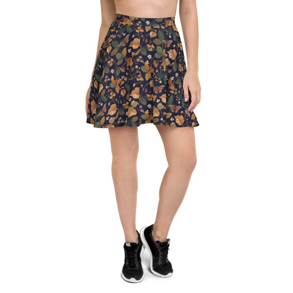 Autumn Botanical Printed Skirt 