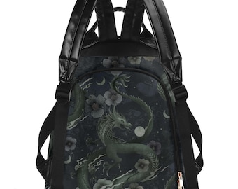 MYSTICAL DRAGON Anti-theft Daypack, Fantasy Creature Vegan