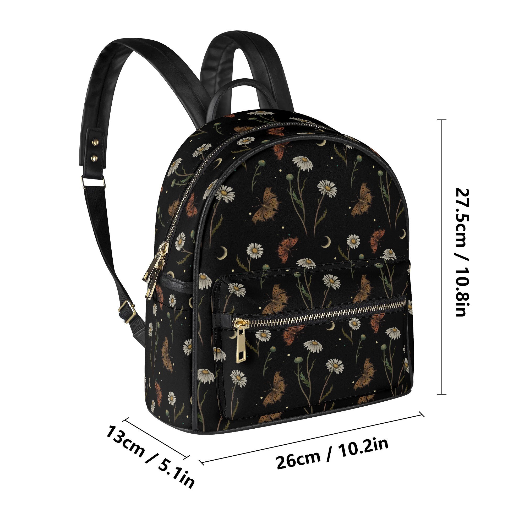 Tapestry Floral Backpack Witchy Moth Cottagecore Fairycore Grandmacore Botanical The most beautiful whimsical moth backpack ?? Bag from  main image 4
