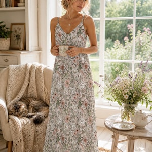 Vintage Ankle Length a Line Dresses - Etsy