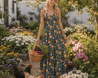 casual dress floral Summer Dresses for Women Color:BLUE-MULTI Amorya Women's Ombre Short A fully smocked bodice 7.24sale