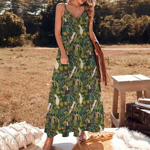 fitted lace wedding dress Dua Tropics Printed Maxi Dress – Veda Boutique main image 0