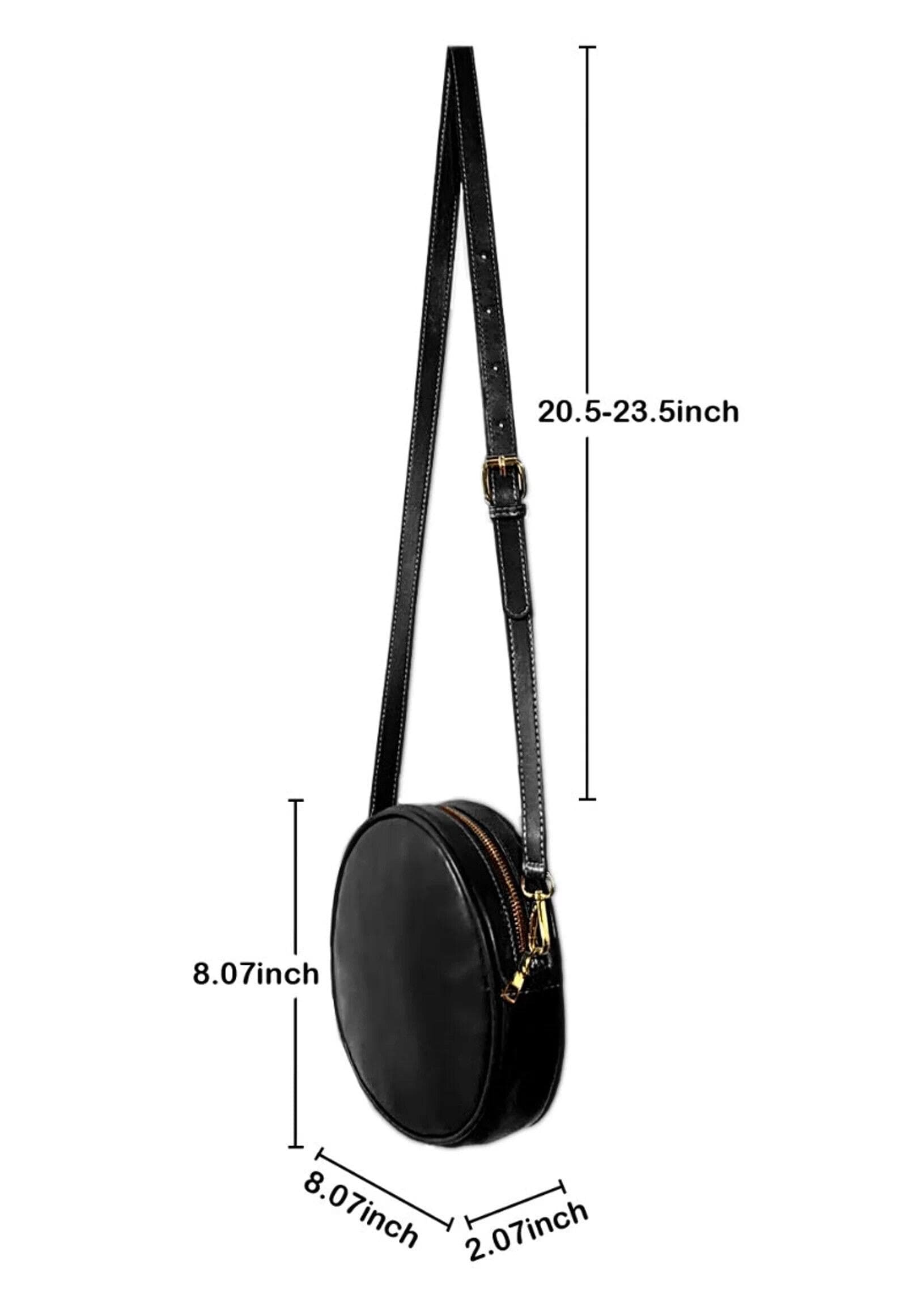 Ethnic Wolf Messenger Bag - Small Crossbody Bag With Adjustable Strap & Ethnic Pattern Print For Women - Perfect Phone Bag & Wallet Holder