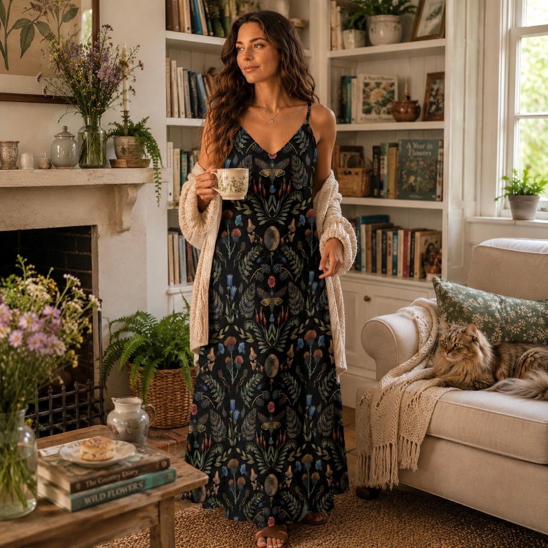 dark floral maxi dress Black Low Iron If Needed Black Floral Organza Tiered Maxi