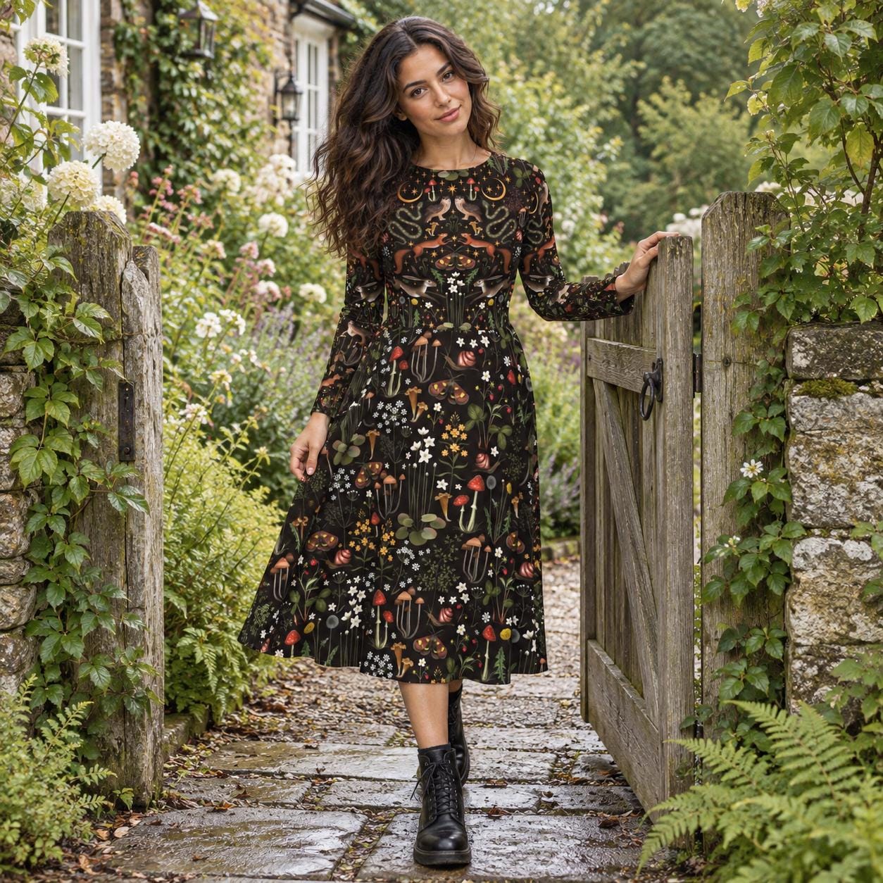 Grunge Midi Dress