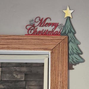 Merry Christmas door Jamb plaque