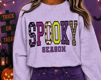 Griezelig Halloween-ontwerp, png, spookhalloweenshirt png, digitaal bestand